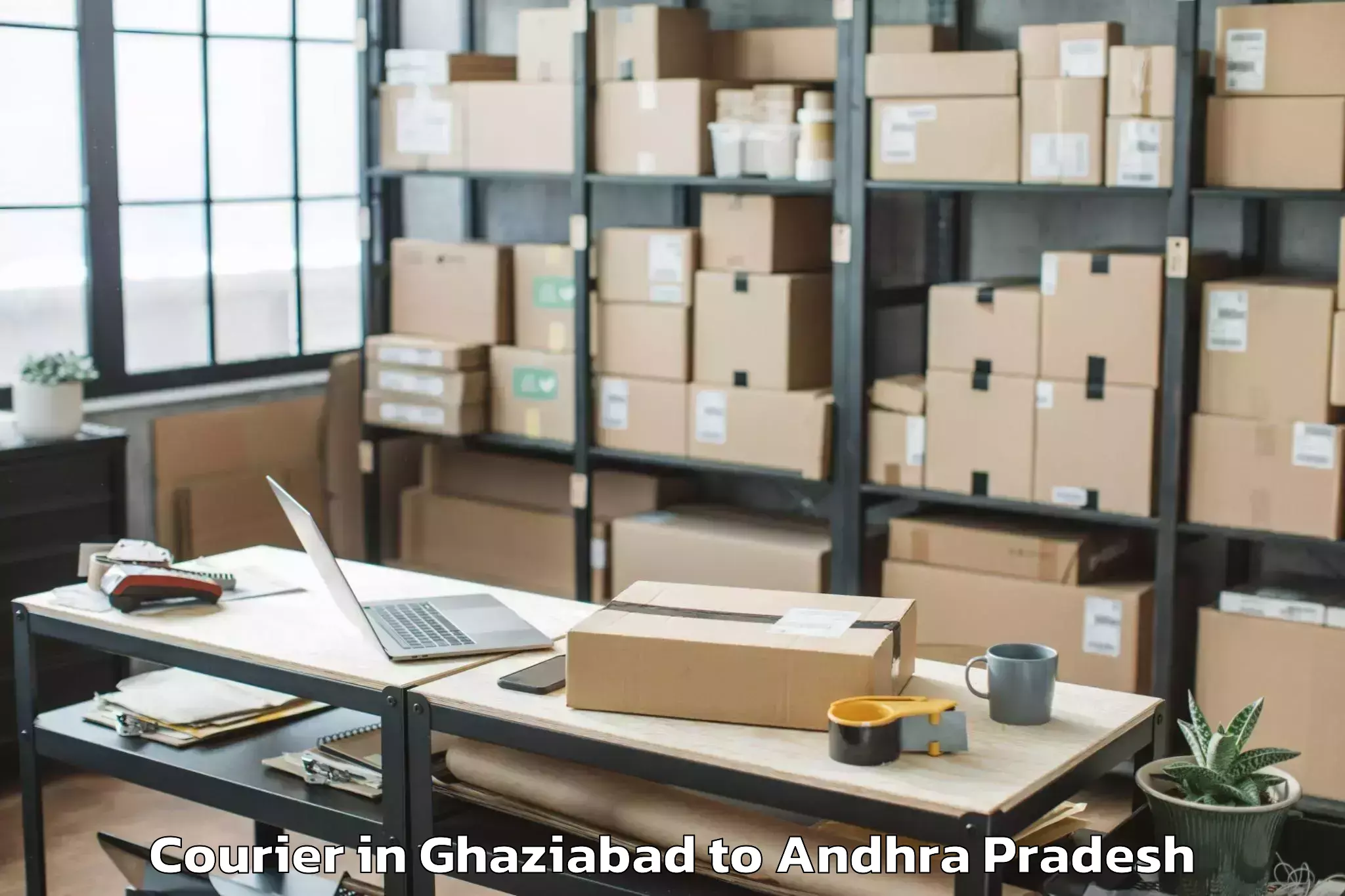 Hassle-Free Ghaziabad to Komarolu Courier